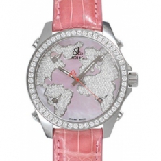 ジェイコブ&コー クォーツステンレス ダイヤモンド ピンク タイプ 新品メンズ  コピー 時計