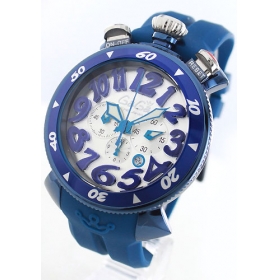 ガガミラノ クロノ48mm ラバー ブルー/ メンズ6053.1 コピー 時計
