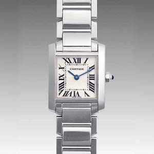 ロレックス コピー - 人気 カルティエ ブランド レディース タンクフランセーズ　SM W50012S3 コピー 時計