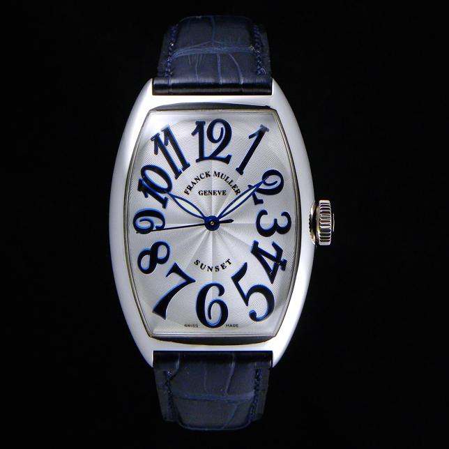 時計 コピー ムーブメント振り子 、 フランクミュラー トノウカーベックス サンセット プラチナ 5850SCSUN コピー 時計