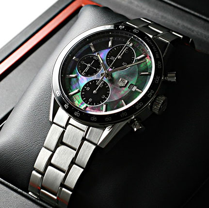 チュードル偽物 時計 おすすめ 、 ブランド タグ·ホイヤー カレラクロノ パール CV201K.BA0794 コピー 時計