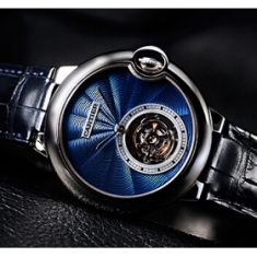 新作 カルティエバロン ブルー カルティエ W6920105フライング トゥールビヨン エナメル コピー 時計