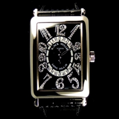 フランクミュラー ロングアイランド ビーレトロセコンド ダイヤモンド 1100DSRCD OG Black コピー 時計