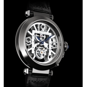 パシャカルティエ フライング トゥールビヨン スケルトン W3030021 コピー 時計