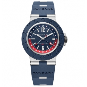 ブルガリブルガリレプリカ アルミニウム GMT ブルー ウォッチ103554