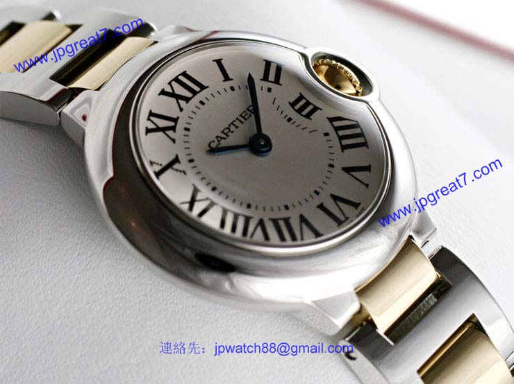 ブランド CARTIERカルティエ 時計コピー バロン ブルー ドゥ レディース コンビ W69007Z3