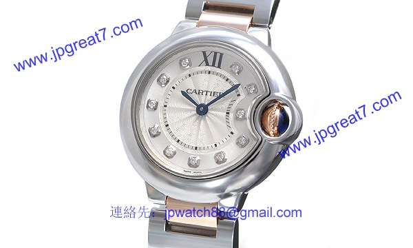 カルティエ コピー時計 バロンブルー 28mm WE902030