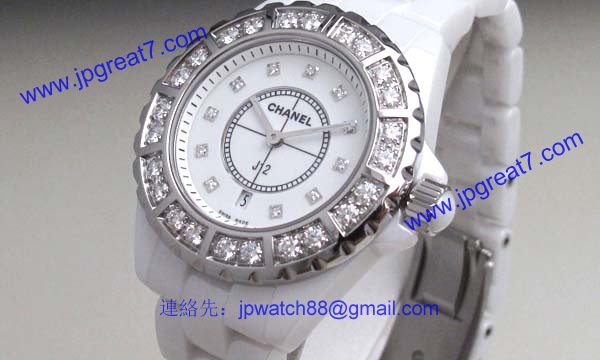 偽物CHANELシャネル時計 スーパーコピーJ12 ホワイトセラミック33 H2429