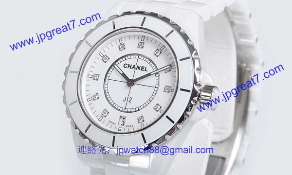 偽物CHANELシャネル時計 スーパーコピーJ12 ホワイトセラミック38 H2125