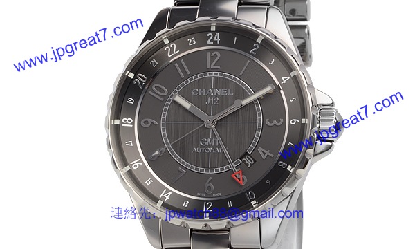 シャネル時計 CHANEL偽物 スーパーコピー J12 チタンセラミック タイプ メンズ クロマティック GMT H3099