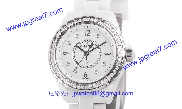 シャネル時計 CHANEL偽物 スーパーコピー J12 33 セラミック 宝石 ダイヤモンド タイプ レディース H3110