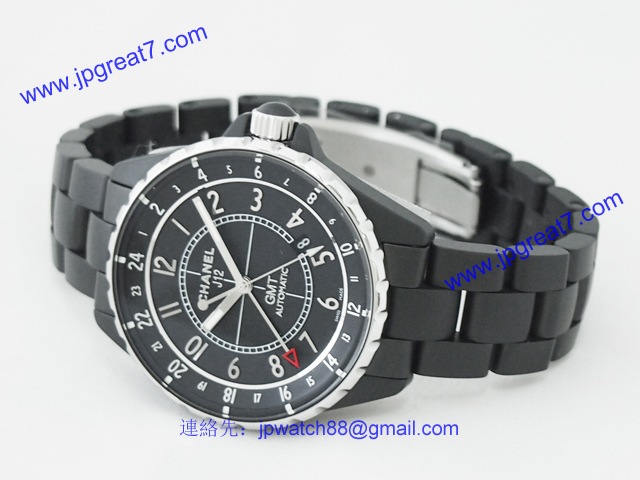 シャネル CHANEL時計 J12 41mm　GMT　マットブラックセラミック ブラック H3101