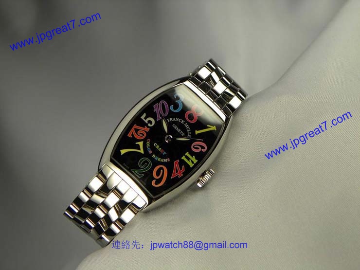 腕時計 コピー FRANCK MULLER フランクミュラー トノウカーベックス カラードリームス クレイジーアワーズ 5850CHCOLDREAMS