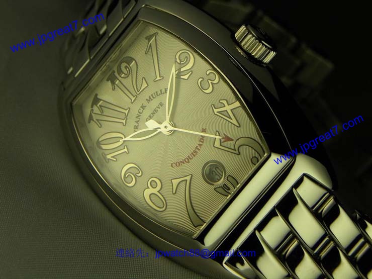 FRANCK MULLER フランクミュラー 時計 偽物 征服者「第3の典型的な白いダイヤル 8002SC