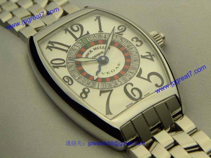 FRANCK MULLER フランクミュラー スーパーコピー時計 ヴェガス ホワイトダイヤル 6850VEGAS