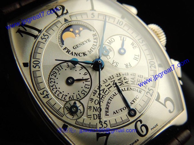 フランク・ミュラー コピー 時計 レトログラード パーペチュアルカレンダー クロノグラフ 6850QPE OG White