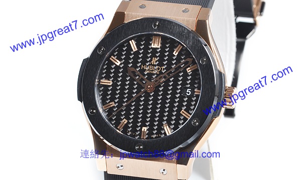 (HUBLOT)ウブロ コピー時計 クラシック フュージョン ゴールドセラミック 511.PM.1680.RX