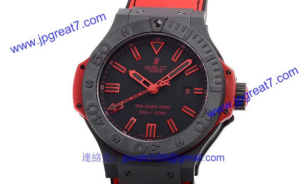 (HUBLOT)ウブロコピー ビッグバン キング オールブラックレッド 限定品 322.CI.1130.GR.ABR10