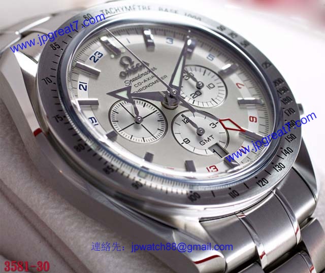ブランド オメガ 腕時計コピー通販 スピードマスター ブロードアロー コーアクシャル GMT 3581-30